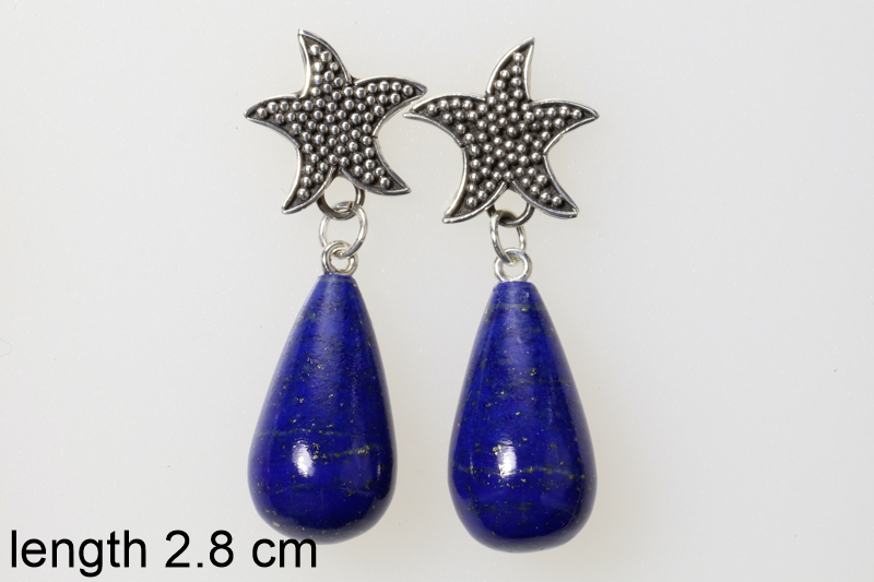 Lapis Lazuli/ss earrings